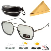 Очки для водителей антифары фотохромные Zarina Grey JB 337D в подарок с чехлом и салфеткой Очки для водителей антифары фотохромные Zarina Grey JB 337D в подарок с чехлом и салфеткой