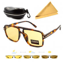 Очки водителя фотохром ZARINI AntiGlare Yellow с футляром и салфеткой Очки водителя фотохром ZARINI AntiGlare Yellow с футляром и салфеткой