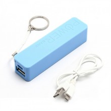 Портативное зарядное устройство PowerBank 2600 Голубой