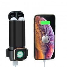 Power Bank 3 в 1 для Iphone, Apple Watch и AirPods Черный Power Bank 3 в 1 для Iphone, Apple Watch и AirPods Черный