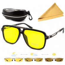 Очки водителя фотохром New line Polarized Vision Drive с футляром и салфеткой