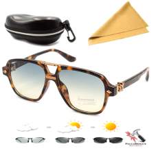 Окуляри для водіїв фотохромні New line Polarized photochrome blue з футляром та серветкою Окуляри для водіїв фотохромні New line Polarized photochrome blue з футляром та серветкою