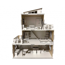 Кукольный домик NestWood мини вилла для кукол ЛОЛ 60*50*25
