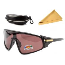 Поляризационные очки для рыбалки Polarized "fishing"  brown защита от бликов и ультрафиолета UV400 лёгкие и удобные