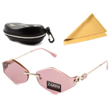 Солнцезащитные поляризационные очки Zarini Pink Polarized футляр и салфетка