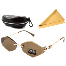Водительские очки Zarini Brown Polar антиблик с футляром и салфеткой